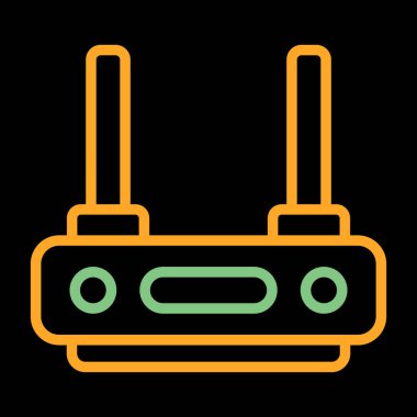 router simgesi web basit illüstrasyon