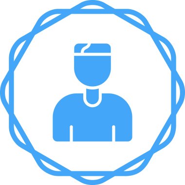 avatar. Web simgesi basit illüstrasyon