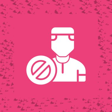 Tek izole virüs simge vektör çizim