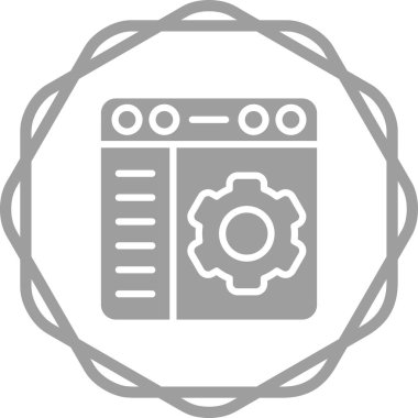 Tarayıcı Ayarları Web simgesi çizimi