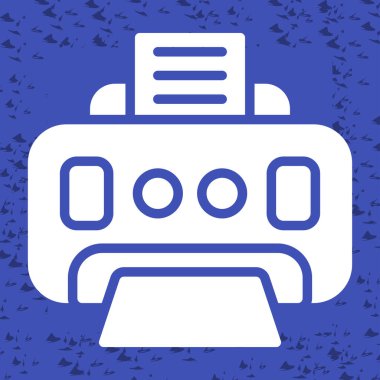 Yazıcı simgesi basit örnek