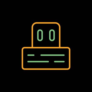 Mavi arkaplanda izole edilmiş ana hatlı buzdolabı simgesi. Buzdolabı dondurucusu. Ev aletleri ve aletler. vektör.