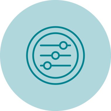 Ayarlar Slaytlar web simgesi vektör çizimi