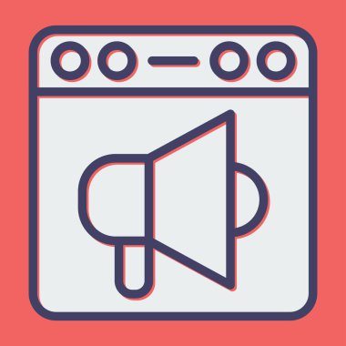 Tek soba simgesinin vektör illüstrasyonu