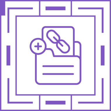 Belge. Web simgesi basit illüstrasyon