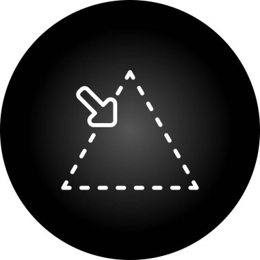 ok simgesinin vektör illüstrasyonu.