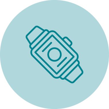 akıllı saat web simgesi vektör çizimi 