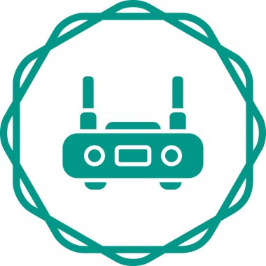 router simgesi web basit illüstrasyon