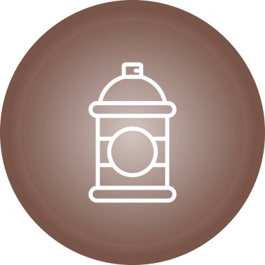 Benzersiz fener vektör çizgisi simgesi