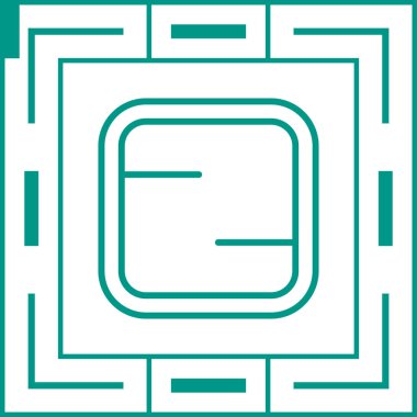 Vektör evrensel simgesi Trendy bakmak.