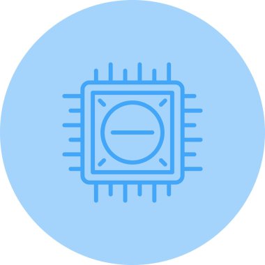 Çip. Web simgesi basit illüstrasyon