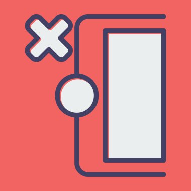 Kırık haç işaretli uzun bir gölge çerçevesinin gösterimi