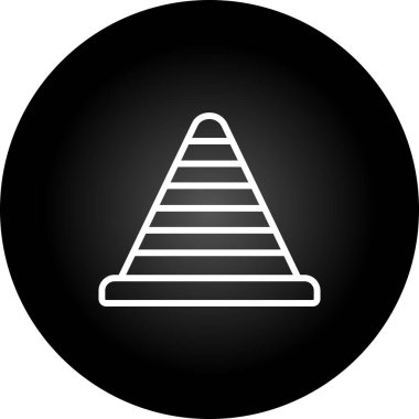 piramit simgesi. Basit tasarım