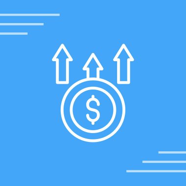 Dolar işareti simgesi soyut bir grupta izole edildi