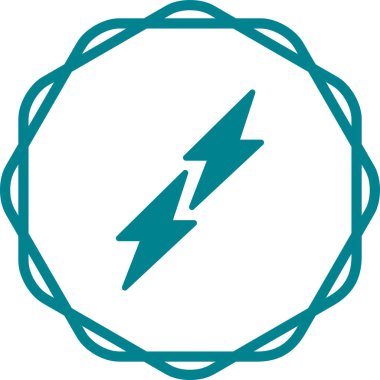 Güç işareti simgesinin vektör illüstrasyonu