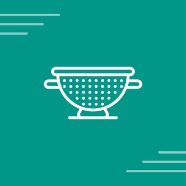 Colander web simgesi vektör illüstrasyonu 
