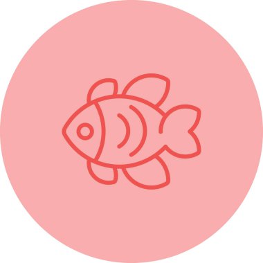 Hayvan balığı. Basit resimleme