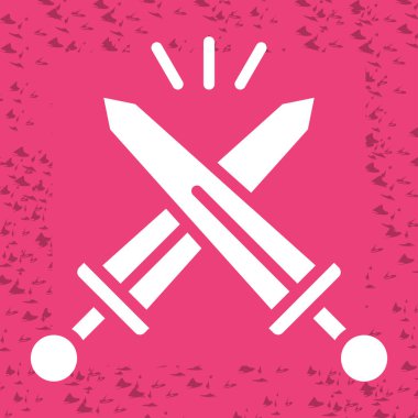 çapraz bıçak vektör simgesi