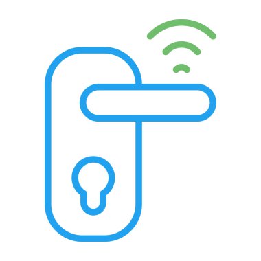 Kablosuz kilit ikon vektörü. Kablosuz bağlantı işareti. izole edilmiş sınır sembolü çizimi