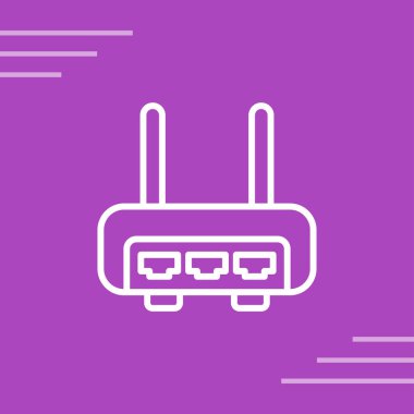 router simgesi web basit illüstrasyon