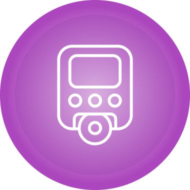 Benzersiz Radyo Vektörü Kabartma Simgesi