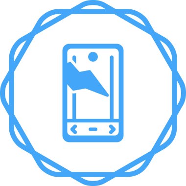 akıllı telefon web simgesi vektör çizimi