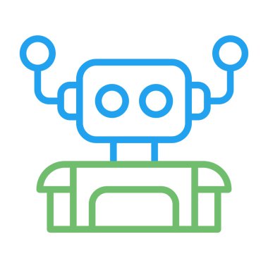 robot web simgesi vektör illüstrasyonu