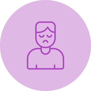 Saç stili çizgisi ve biçim ikonu vektör tasarımı olan erkek avatarı