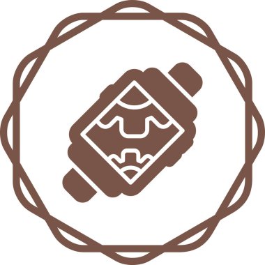 çikolata simgesi, vektör illüstrasyonu