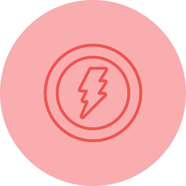 Şimşek simgesinin vektör illüstrasyonu