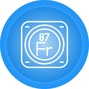 Kimyasal metal işareti ağ basit illüstrasyon