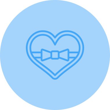 Kalp ikonu vektör illüstrasyonu