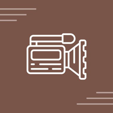 Kamera simgesi, vektör illüstrasyonu