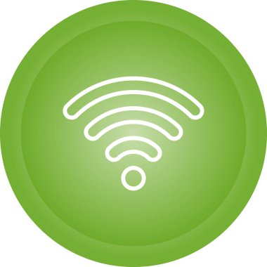 Wi fi ikonu. Kablosuz ağ vektör simgesini özetle 