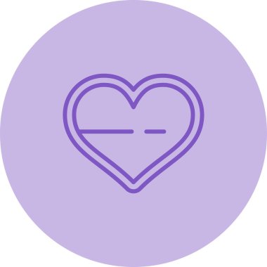 Kalp simgesinin vektör illüstrasyonu