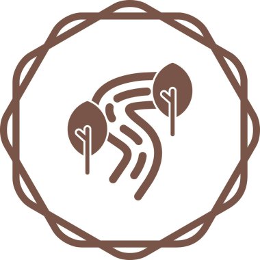 Bir mantar simgesinin vektör çizimi