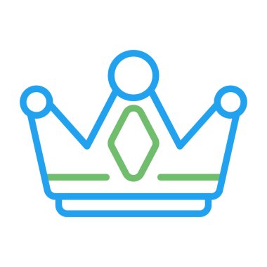 taç simgesi vektör illüstrasyonu