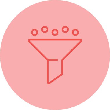 filtre ağ simgesi vektör illüstrasyonu