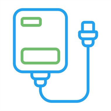 Pil. Web simgesi basit illüstrasyon