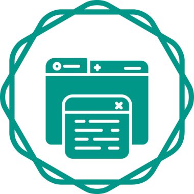 Bilgisayar. Web simgesi vektör illüstrasyonu