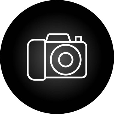 Kamera. Web simgesi basit tasarım