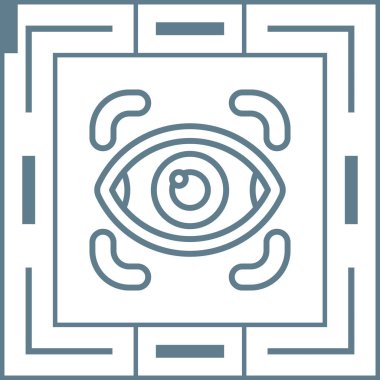 Göz. Web simgesi basit illüstrasyon