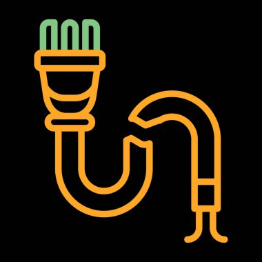 enerji simgesi, vektör illüstrasyonu basit tasarım