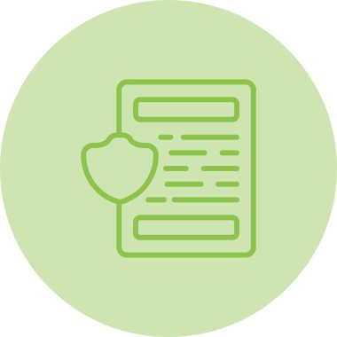 belge simgesi, vektör illüstrasyonu