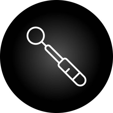 Beyaz arkaplanda siyah çizgi termometre simgesi izole edildi. Gümüş kare düğme. vektör illüstrasyonu