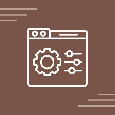 Web sitesi için web ayarı simgesi