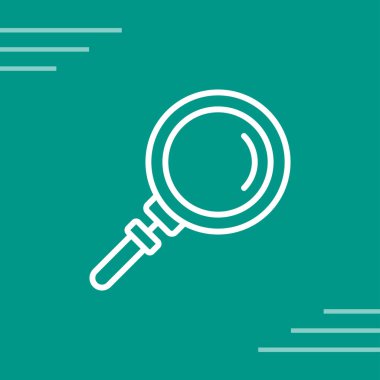 Büyütme cam simgesi vektör illüstrasyonu