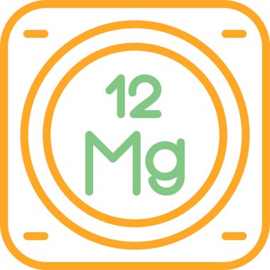 Kimyasal simgenin vektör illüstrasyonu