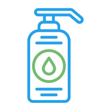 Bir şişe simgesinin vektör illüstrasyonu