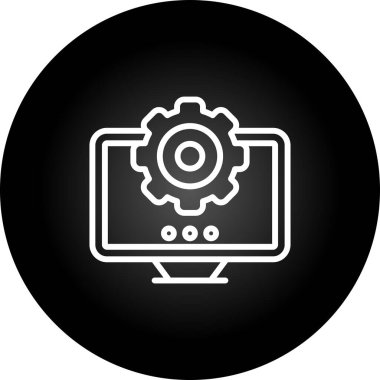 ayarları web simge vektör çizim 